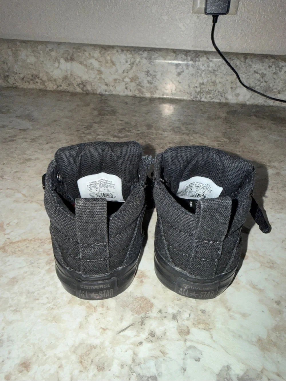 Converse Baby Black High-Top Sneakers